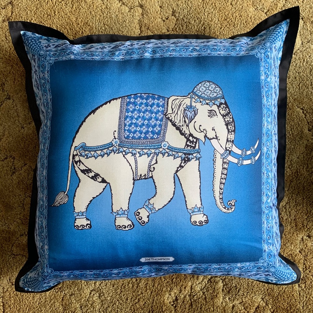 Authentic Thai Jim Thompson silk pillow case